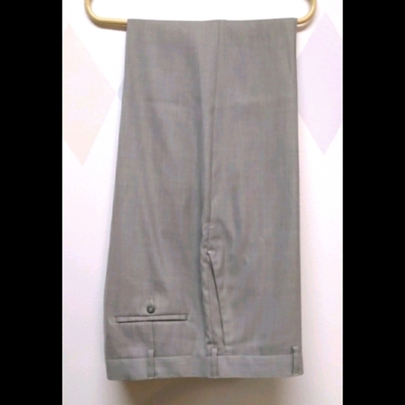 Perry Ellis Portfolio tan dress slacks 38x32 - Picture 1 of 14